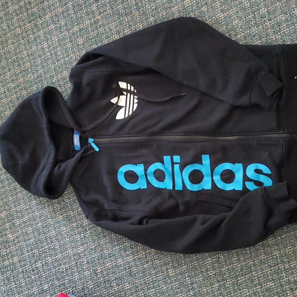 Adidas Full Zip Mens Small Hoodie